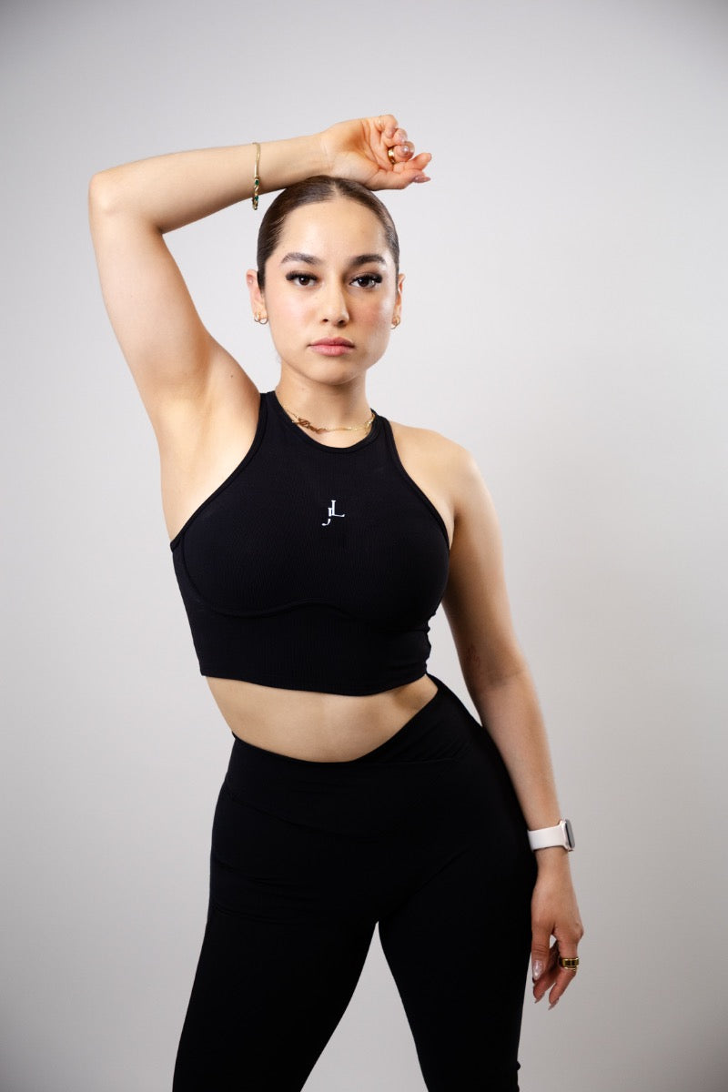 Top +leggings bota ancha