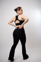 Top +leggings bota ancha